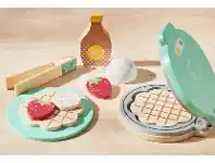 11 Piece Wooden Waffle Maker
