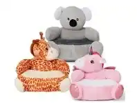 BIG W Sound n Light Assorted Plush Animal Chairs offer