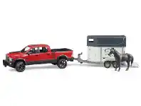 Bruder 1:16 RAM 2500 Wagon W/ Horse Trailer
