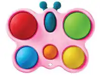 Mr Toys 5 Dot Sensory Fidget Toy Butterfly Shape Pink offer