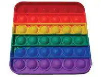 Mr Toys Pop it Fidget Toy Rainbow Square Assorted offer