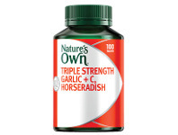 Star Discount Chemist Nature’s Own Triple Strength Garlic + C, Horseradish 100 Tablets offer