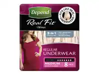Depend Real Fit for Women Medium 8 Pack