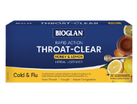 Star Discount Chemist Bioglan Rapid Action Throat-Clear Honey & Lemon 20 Lozenges offer