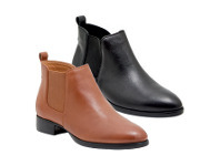Harris Scarfe Hush Puppies Namur Leather Gusset Boot with Inside Zip offer