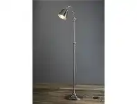 LivingStyles Newbury Adjustable Metal Floor Lamp, Antique Silver offer