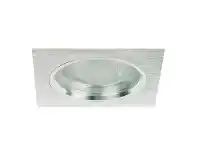 LivingStyles Dida Brushed Aluminium Square Recessed Downlight (Oriel Lighting) (LF4535BA) offer