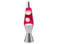 LivingStyles Vesuvius Lava Lamp, White/Pink offer