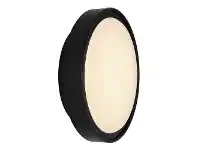 Hayman IP65 Outdoor LED Bunker Light, Large Round, Black