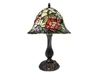 LivingStyles Rosita Tiffany Style Stained Glass Table Lamp, Medium offer