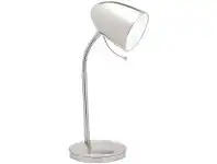 LivingStyles Sara Metal Task Lamp, Brushed Chrome offer