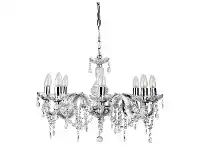 Marie Therese Metal & Glass Chandelier, 8 Arm