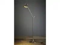 LivingStyles Morton Adjustable Metal Floor Lamp - Antique Silver offer