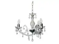LivingStyles Marie Therese Metal & Glass Chandelier, 3 Arm offer