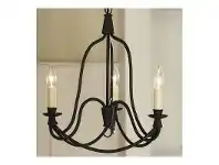 LivingStyles Armonk 3 Arm Metal Chandelier offer