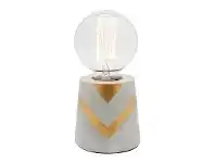 LivingStyles Picasso Concrete Table Lamp, Chevron offer