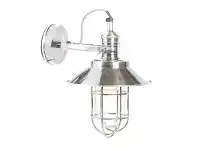 LivingStyles Maine Metal Bunker Wall Sconce - Silver offer