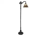 LivingStyles Rose Garden Tiffany Style Stained Glass Edwardian Floor Lamp offer