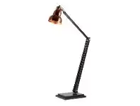 LivingStyles Bloomberg Metal & Timber Adjustable Floor Lamp, Rose Gold / Black offer