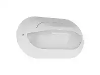 LivingStyles Polyring IP65 Italian Made Exterior Bunker Wall Light, Eyelid, Large Oval, White offer