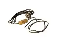 LivingStyles Oriel Lighting Double Insulated Flex Moulded Plug & Switch, Gold offer
