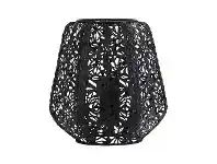 Lace Metal Table Lamp, Matt Black
