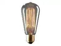 LivingStyles Tungsten Carbon Filament Globe, E27, Pear Shape offer