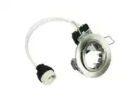 LivingStyles Chip Fixed Downlight Fitting, Brushed Chrome (LF3800BC) offer
