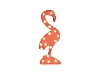 Jethro Metal Flamingo Light Up Tabe Decor