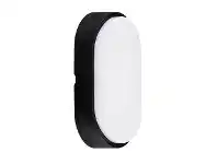 LivingStyles Fletcher IP54 Modern Outdoor LED Bunker Light, Oval offer