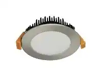 LivingStyles Tek IP44 Indoor / Outdoor LED Downlight, 10W, Tricolour, Brushed Chrome (20442) offer