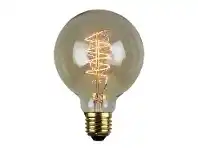 LivingStyles Allume G95 Vintage Spiral Filament Globe, E27, Amber offer