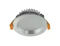 LivingStyles Deco IP44 Indoor / Outdoor Fixed LED Downlight, 13W, Tricolour, Round, Brushed Chrome (20422) offer