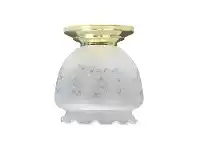 LivingStyles Bell Etched Glass DIY Batten Fix Ceiling Light, 16cm offer