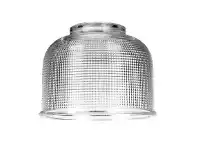 LivingStyles Maison Halophane Glass Pendant Light Shade, 15cm, Clear offer