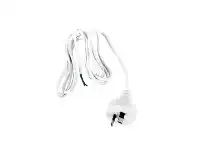 LivingStyles Oriel Lighting Double Insulated Flex Moulded Plug, White offer