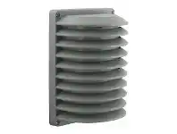 LivingStyles Albright IP54 Exterior Bunker Wall Light, Louvred, Silver offer