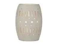 LivingStyles Pavel Ceramic Table Lamp, Grey Wash offer