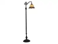 LivingStyles Red Tulip Tiffany Style Stained Glass Edwardian Floor Lamp offer