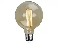 LivingStyles Allume G125 Vintage Squirrel Cage Filament Globe, E27, Amber offer
