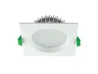 LivingStyles Deco IP44 Indoor / Outdoor Fixed LED Downlight, 13W, 5000K, Square, White offer