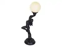 LivingStyles Caitlin Lady Figurine Decor Lamp, Dark Bronze offer