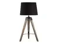 LivingStyles Surveyor Classic Timber Tripod Table Lamp, Dark Oak / Black offer