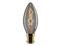 LivingStyles Tungsten Carbon Filament Globe, B15, Candle Shape offer