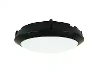 Duro IP66 Exterior LED Oyster Light, 30cm, Round, Black