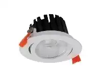 LivingStyles Aqua IP65 Indoor / Outdoor Tiltable LED Downlight, 3000K, White (21322) offer