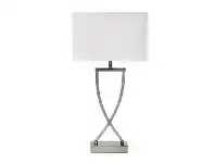LivingStyles Chi Metal Base Table Lamp, Chrome offer