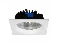 LivingStyles SAL Uni Commercial Grade LED Downlight, Square, 25W, 3000K, White (S9656WW WH SQ) offer