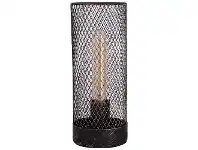 Clara Metal Mesh Touch Table Lamp, Black
