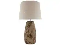 LivingStyles Lucia Ceramic Base Table Lamp, Natural offer